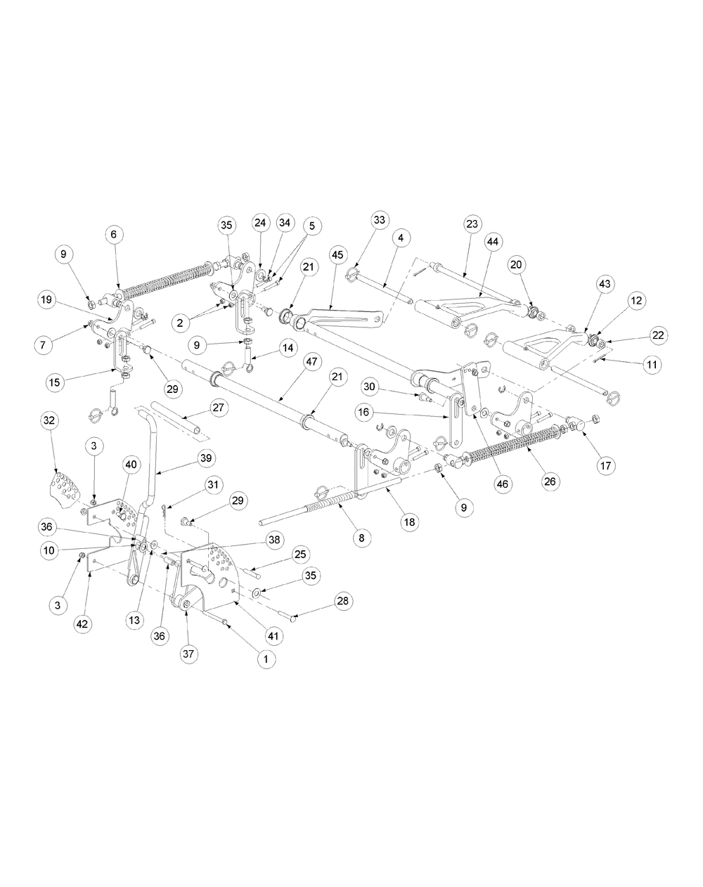 Lift Assembly 72-Inch Diagram and Parts List for M72-CT 53AB5JEZ750-28-HP-3Cylinder-OHV Cub Cadet Lawn Tractor